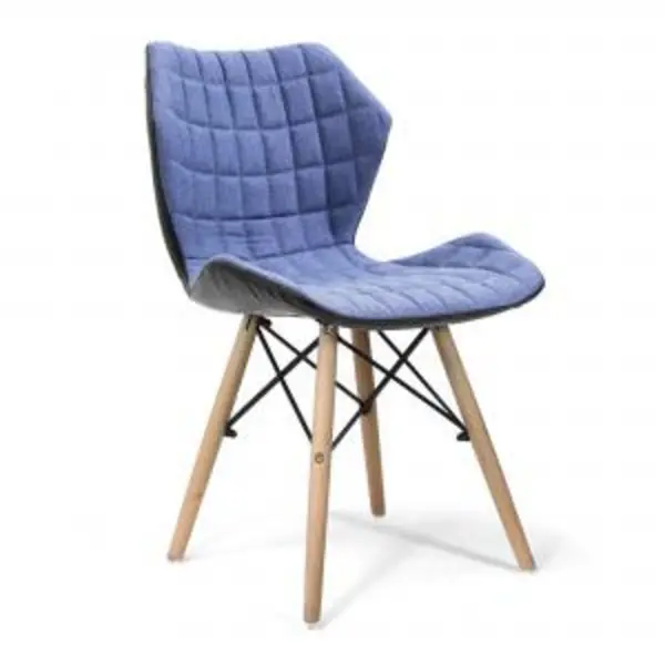 Image of Amelia Stylish Lightweight Fabric Chair with Solid Beech Legs and NTDSBCFB570DN