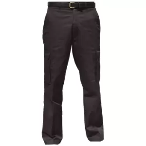 Image of Warrior Mens Cargo Workwear Trousers (48/R) (Black)