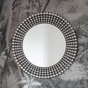 Image of Sheriton Round Mirror 90cm Silver