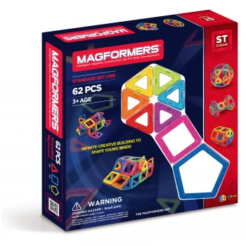 Image of Magformers Standard Set - 62 Pieces