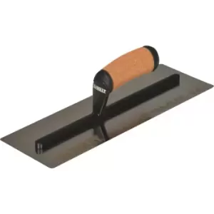 Image of DEWALT Drywall Flex Stainless Steel Flat Trowel Leather Handle 12"
