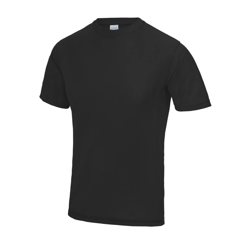 Image of Just Cool Just Cool Men AWDis Supercool Performance T-Shirt in Black Size: Small Black S Male 5063470436514