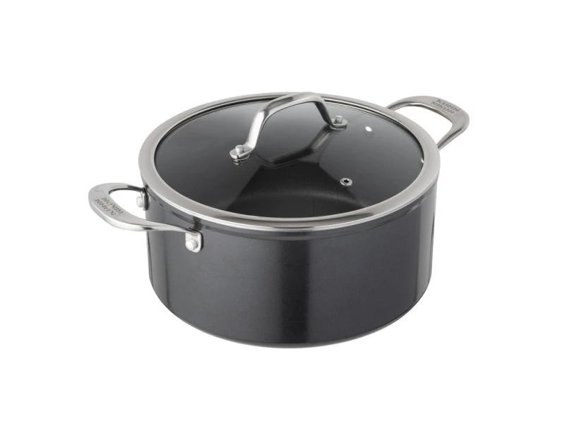 Image of Kuhn Rikon Easy Pro Aluminium Non-Stick Induction Safe Casserole Pot, 20cm/3L in Black Unisex