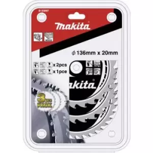 Image of Makita B-33897 Circular saw blade set 136 x 20 x 1mm 1 Set