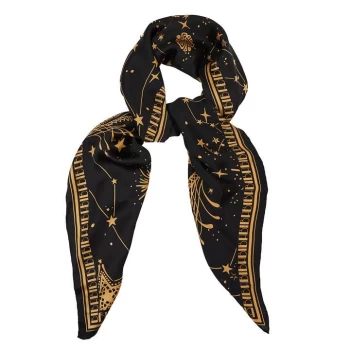 Image of Biba BIBA Printed Silk Scarf - Celestial Print