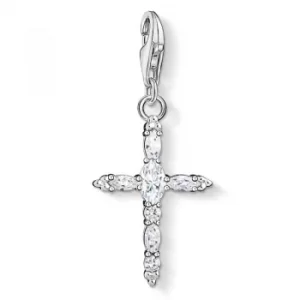 Image of Ladies Thomas Sabo Sterling Silver Charm Club Cross Charm