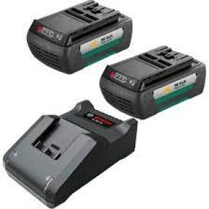 Image of Bosch Genuine GARDEN 36v Cordless Li-ion Battery 2ah and Charger 2ah