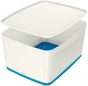 Image of Leitz MyBox Large with Lid WOW White Blue