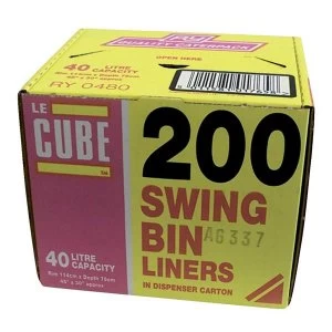 Image of Robinson Young Le Cubs Swing Bin Liners 1 x Box of 200 Liners