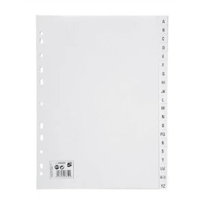 Image of 5 Star Office Index Multipunched 130 micron Polypropylene A Z A4 White