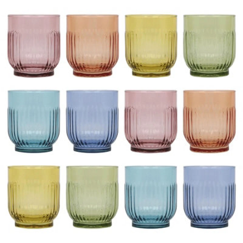 Image of LAV Glassware Lav Tokyo Whisky Glasses - 330Ml - Full Colour - Pack Of 12