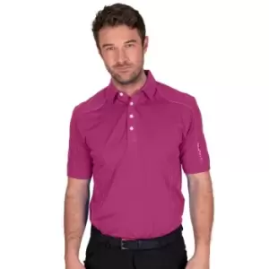 Image of ISLAND GREEN - MENS POLOSHIRT Mulberry Large