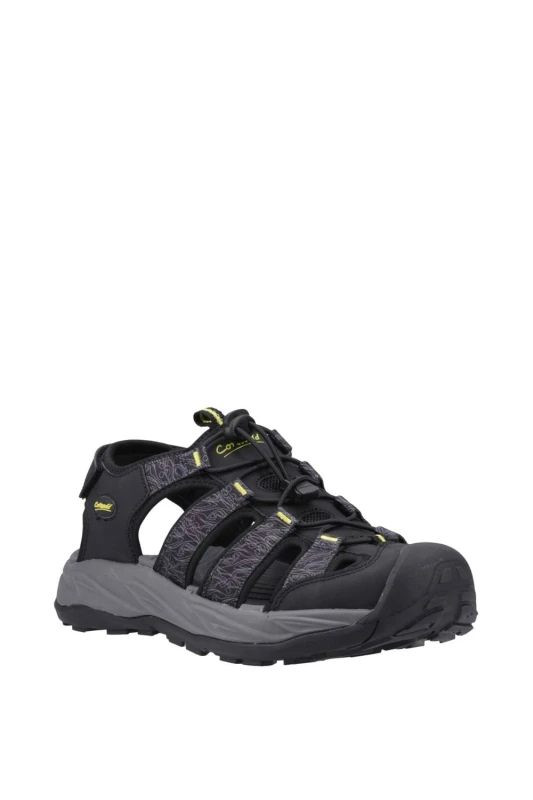 Image of Cotswold Mens Minster Sandal in Black Size: 9 Black Male 9