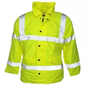 Image of Absolute Apparel Mens Hi Viz Jacket (XL) (Saturn Yellow) - Saturn Yellow