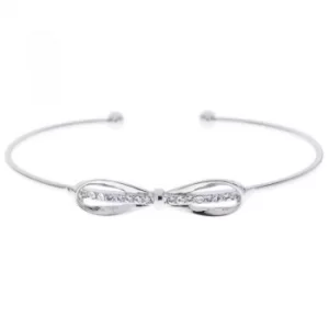 Image of Ted Baker Ladies Stainless Steel Sorina Sleek Bow Ultra Fine Cuff