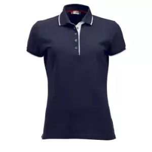 Image of Clique Womens/Ladies Seattle Polo Shirt (M) (Dark Navy)
