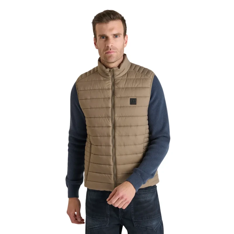 Image of Le Temps des cerises Sleeveless down jacket Le Temps des cerises Ocroz Marron Male M