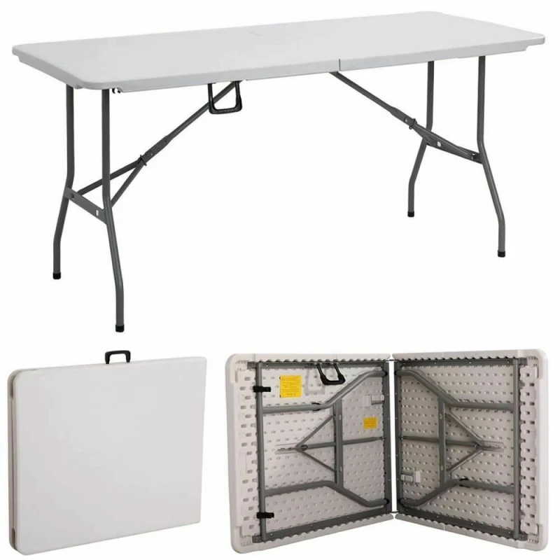 Image of Gr8 Garden Foldable Camping Table 6ft White