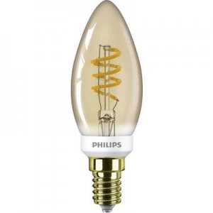 Image of Philips LED (monochrome) EEC A (A++ - E) E14 Candle 3.5 W = 15 W Warm white (Ø x L) 3.5cm x 10.6cm dimmable