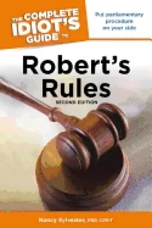Image of complete idiots guide to roberts rules 2nd edition