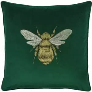 Image of Hortus Bee Cushion Emerald