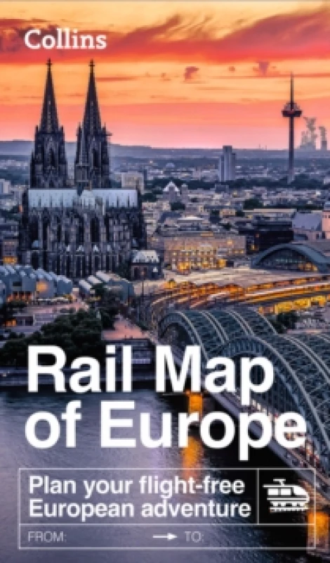 Image of Collins Rail Map of Europe. By Collins Maps Books