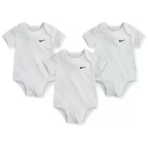 Image of Nike Swoosh Bodysuit 3Pk - White