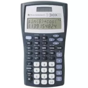 Image of Texas Instruments TI-30 X IIS CAS calculator Black, Silver Display (digits): 11 solar-powered, battery-powered (W x H x D) 82 x 19 x 155 mm