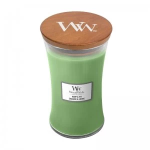 Image of WoodWick Hemp and Ivy Large Jar Candle 609.5g