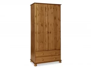 Image of Furniture To Go Copenhagen 2 Door 2 Drawer Pine Wooden Small Childrens Wardrobe Flat Packed