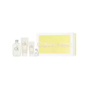 Image of Calvin Klein Ck One Eau de Toilette Unisex Perfume Gift Set Spray (200Ml) With Shower Gel Body Lotion & 15ml Eau de Toilette