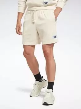 Image of Reebok Les Mills Natural Dye Rib Shorts, White Size M Men