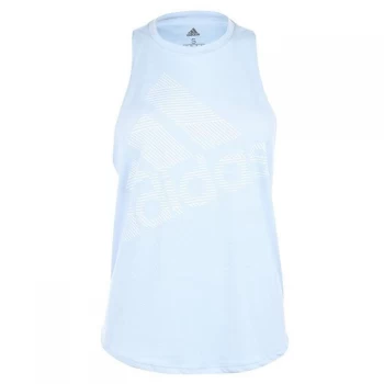 Image of adidas BOS Logo Tank Top Ladies - Glow Blue