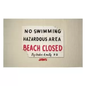 Image of Jaws Beach Closed Woven Rug - Small