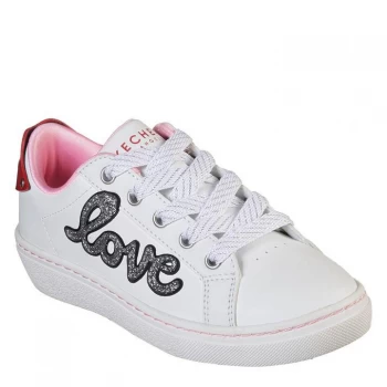 Image of Skechers Goldie Junior Girls Trainers - White