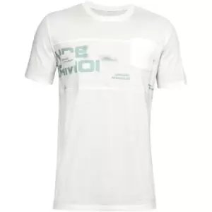 Image of Under Armour Pocket T Shirt Mens - White