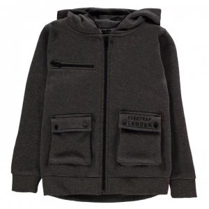 Image of Firetrap Zip Hoodie Junior Boys - Charcoal Marl