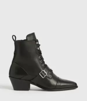 Image of AllSaints Womens Katy Boots, Black, Size: UK 4/US 6/EU 37, Black, Size: UK 4/ US 7/ EU 37