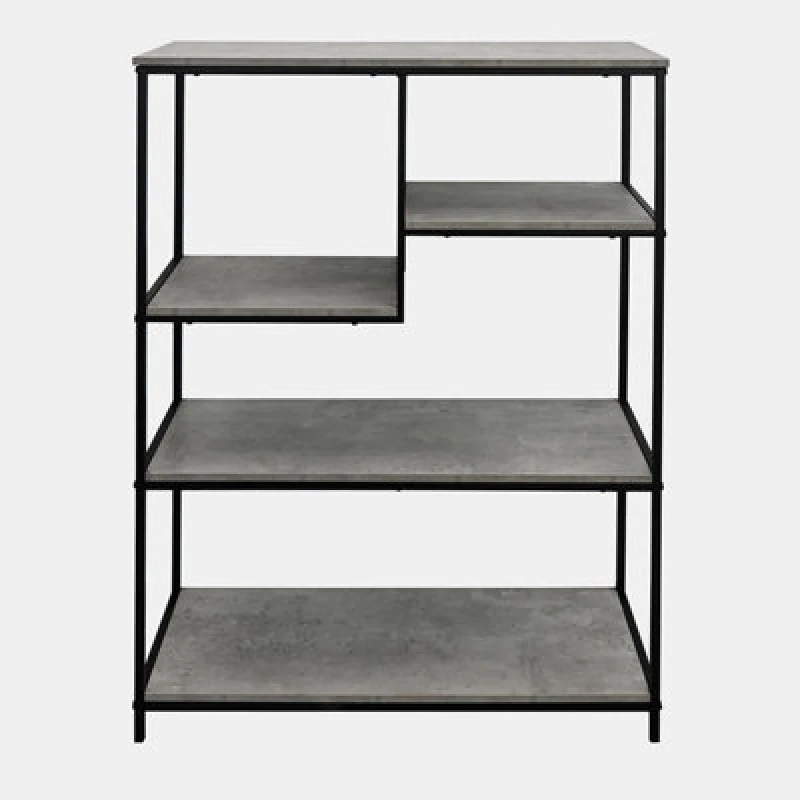 Image of OHS OHS Display Unit Multi Tier Side Table Shelving Organiser Storage Home in Light Grey Light Grey One Size Unisex 5027434215348