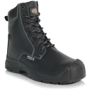 Image of Performance Brands Black Safety Boots, S3 HRO SRC - Size 12 - Black