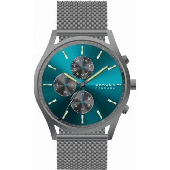 Image of Skagen Blue And Grey 'Holst' Chronograph Classical Watch - SKW6734
