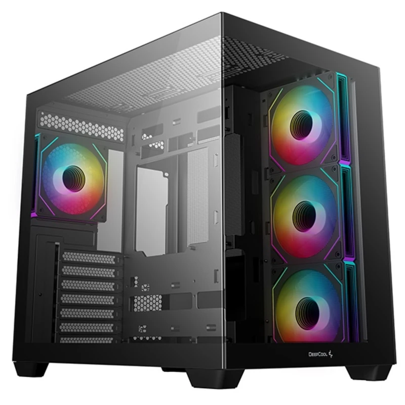 Image of DeepCool CG530 4F - ATX Midi Tower Black, 4x ARGB Fans - R-CG530-BKADA4-G-1