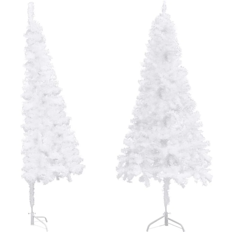Image of VIDAXL Vidaxl - Corner Artificial Christmas Tree White 240cm pvc 8720286364512