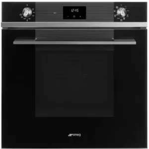 Image of SMEG Linea SF6100TVN1 Built In Electric Single Oven - Black - A Rated