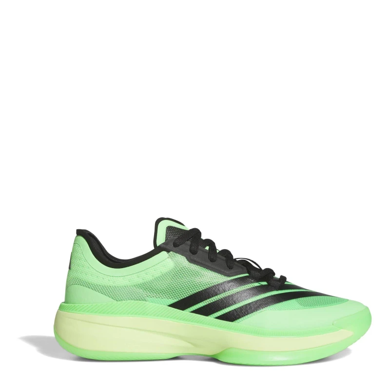 Image of adidas Unisex Adults Basketball Trainers Green/Blk/Lime unisex 6.5 (40)