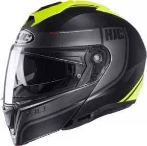 Image of HJC i90 Davan Helmet, black-yellow, Size S, black-yellow, Size S