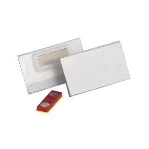 Image of Durable Name Badge wMagnet Place and Hold 40x75mm Pack of 25 824319