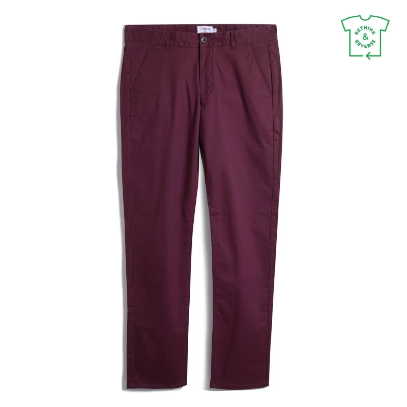 Image of Farah Elm Slim Chinos - Red Red 28 R