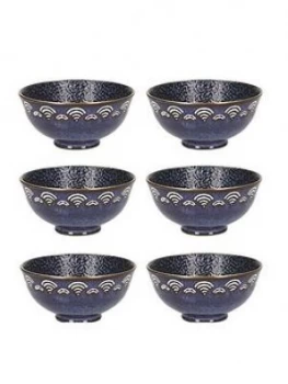 Image of Kitchencraft Mikasa Satori Living Gold Miso Serve Bowls Set Of 6