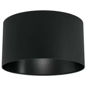 Image of Eglo Maserlo Cylindrical Ceiling Light Black